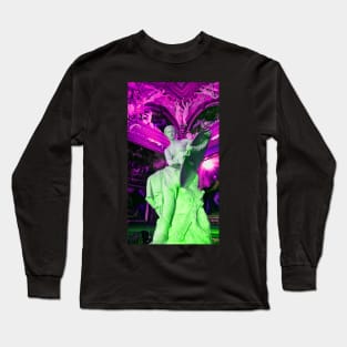 Party in Florence, Italy! Fine Art Statue Photo Edit Long Sleeve T-Shirt